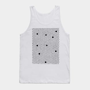 Black and white bee tiles Tank Top